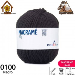 Macramé XL - 0100 Negro