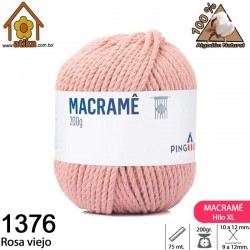 Macramé XL - 1376 Rosa Viejo